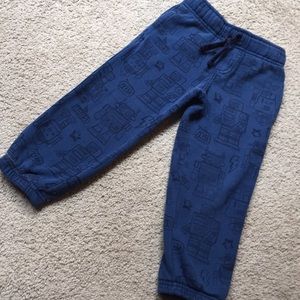 Gymboree robot print sweat pants
